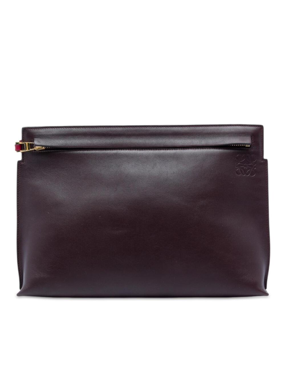 Loewe Bicolor Leather Anagram T Pouch #359928L38B